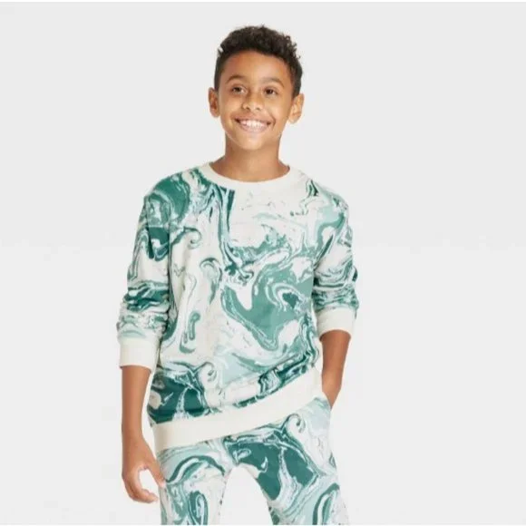 Cat Jack Shirts Tops Cat Jack Boys Creamgreen Marble